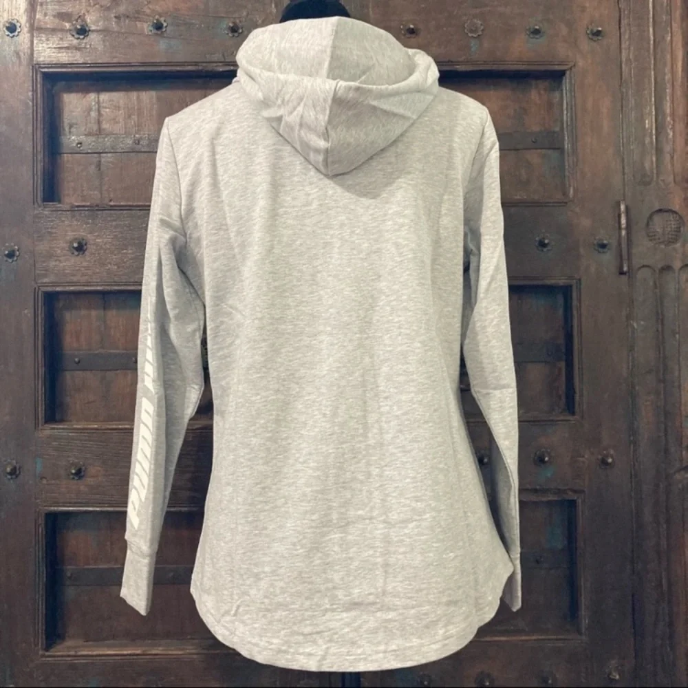 Women’s Puma Zip Up Hoodie Athletic Wear Grey Sweatshirt Medium NWT - Picture 3 of 14
